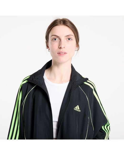 Adidas Originals Blue Jacket Adidas Teamgeist Adicolor Oversized Woven Track Top/ Night