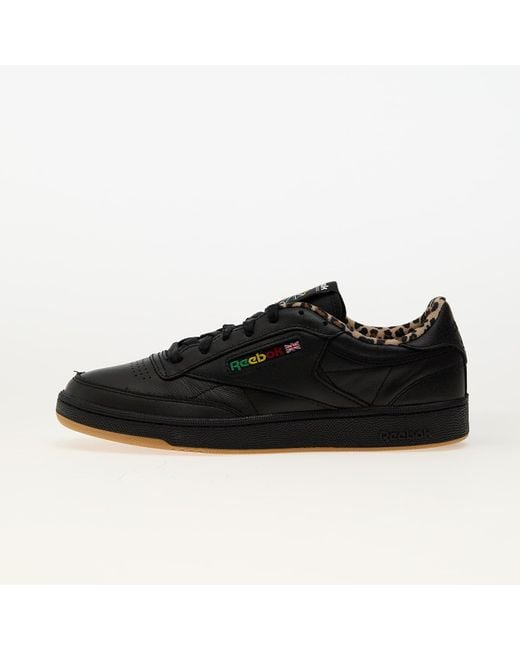 Reebok Black Sneakers X Wacko Maria Club C 85 Vintage Ltd/ Leopard/ Gum