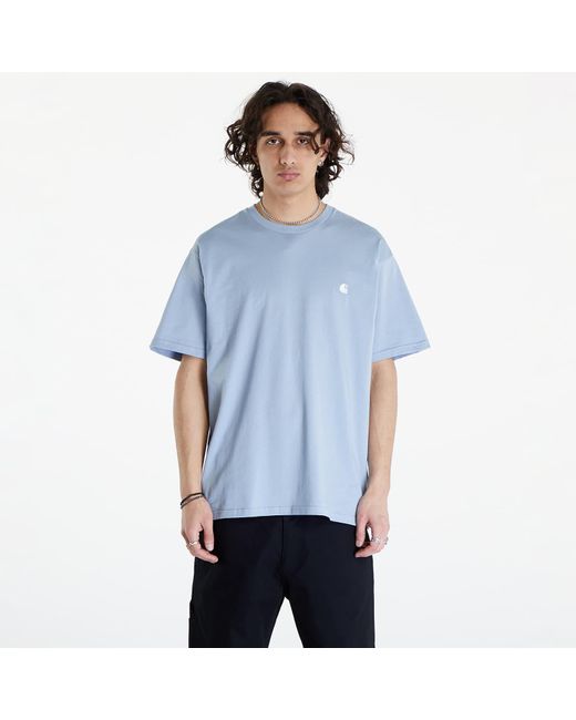 Carhartt T-shirt s/s madison t-shirt unisex frosted blue/ white m