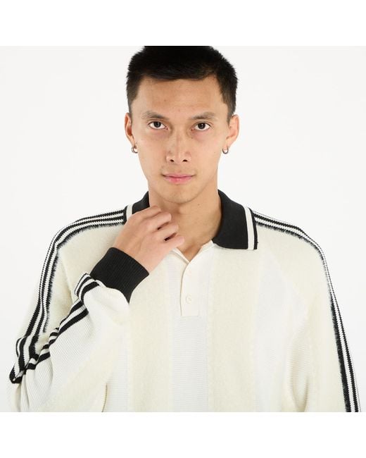 Adidas Originals White Jersey Adidas Premium Knitted Jersey Cream/ Preloved for men