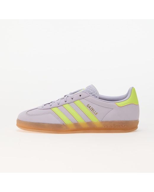 Baskets adidas gazelle indoor w silver dawn/ solar yellow/ gum eur 35 1/2 Adidas Originals en coloris Blue