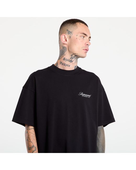 Represent T-Shirt Owners Club Script T-Shirt in het Black voor heren