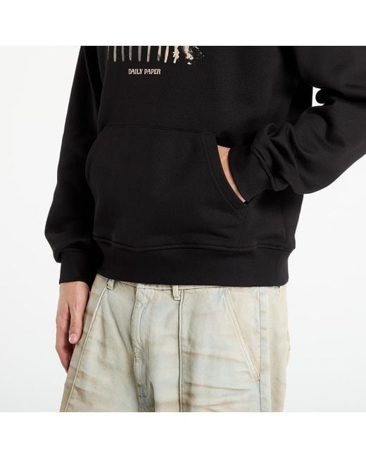 Daily Paper Black Sweatshirt Light Cycle Hoodie
