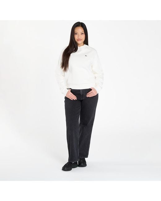 Lacoste Sweatshirt Sweatshirt in het White