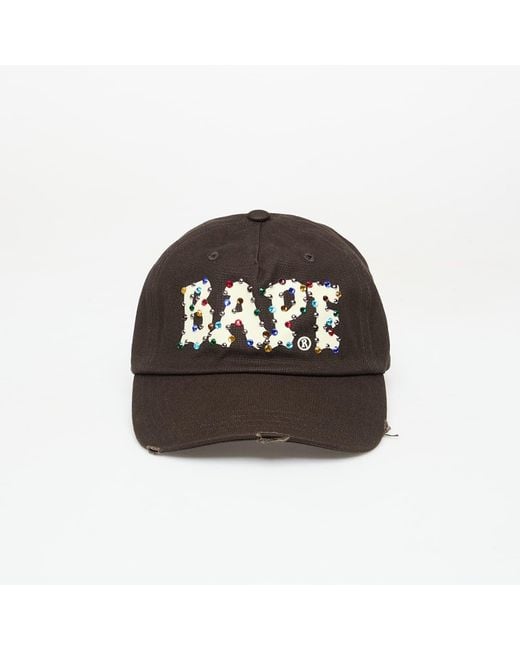 Tappo Color Stone Panel Cap di A Bathing Ape in Black