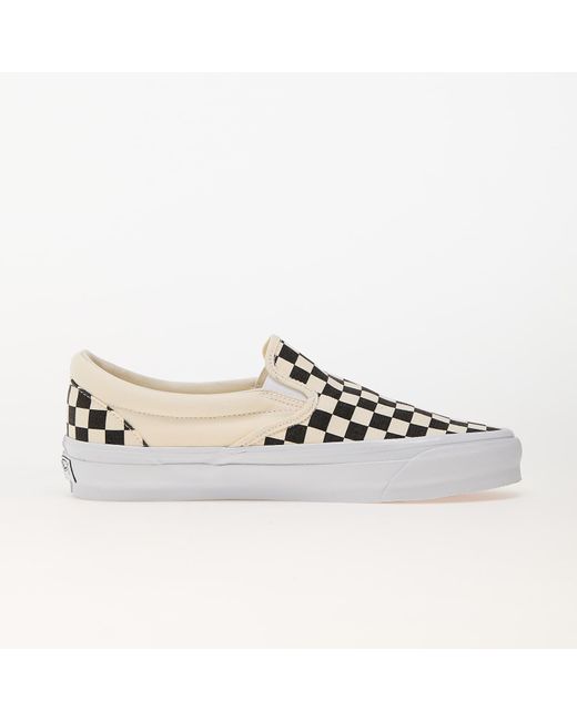 Vans White Sneakers Slip-On Reissue 98 Lx Checkerboard/ Off Eur