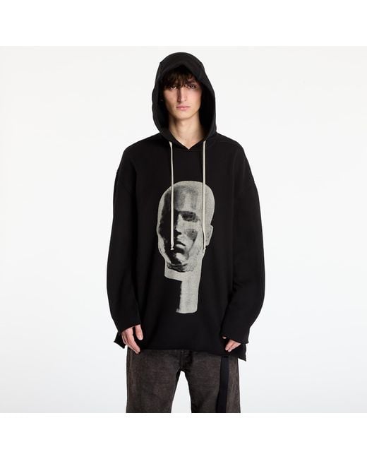 Rick Owens Black Sweatshirt Peter Hoodie/ Pearl for men