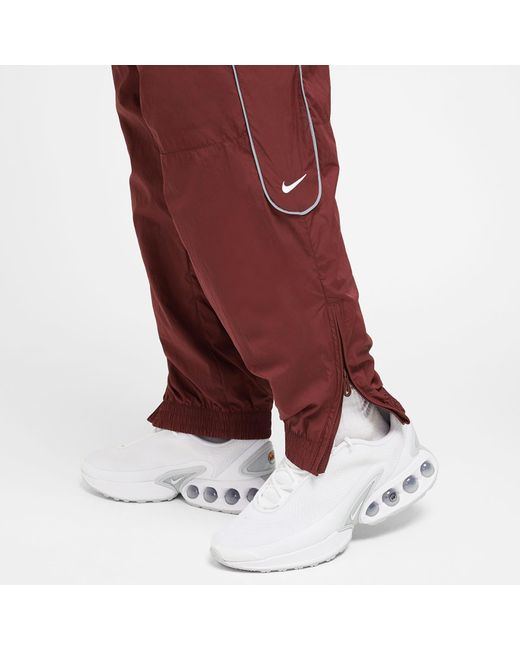 Nike Solo Swoosh Trainingsbroek Voor in het Red voor heren