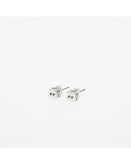Dice stud earrings universal Twojeys en coloris White