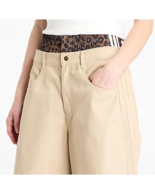 adidas Originals Shorts Adidas Firebird Utility Jorts Stone