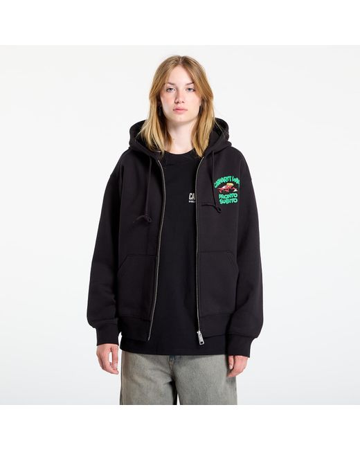 Carhartt Sweatshirt Hooded Pronto Sweat Jacket in het Black