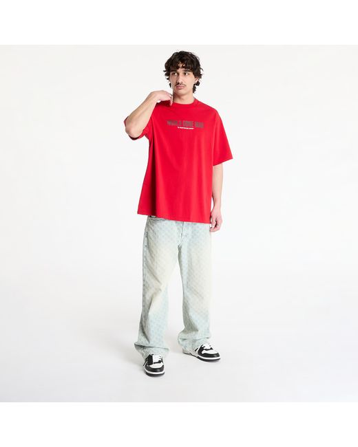 Maglietta Slogan Relaxed Fit Tee di A Bathing Ape in Red