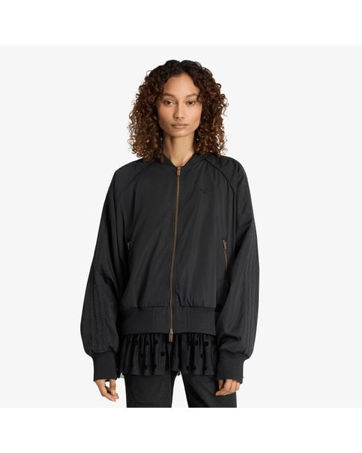 Adidas Originals Black Layered Bomber Jacket