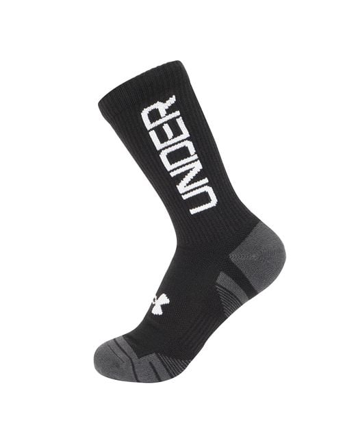 Under Armour Perf Tech Nov 3-Pack Crew in het Black