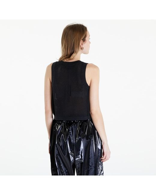 Tommy Hilfiger Black Tank Top Tommy Jeans Open Stitch Flag Tank Top