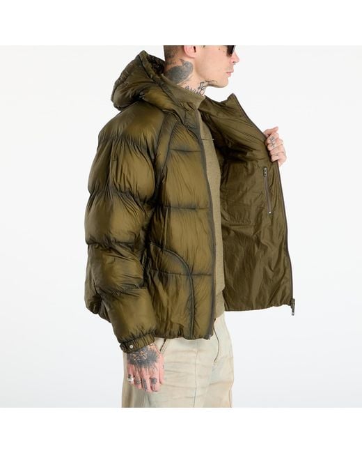 Represent Jas Translucent Hooded Puffer in het Green voor heren