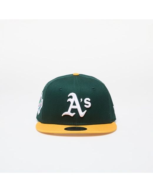 KTZ Green Cap Oakland Athletics Mlb Team Colour 9Fifty Snapback Cap