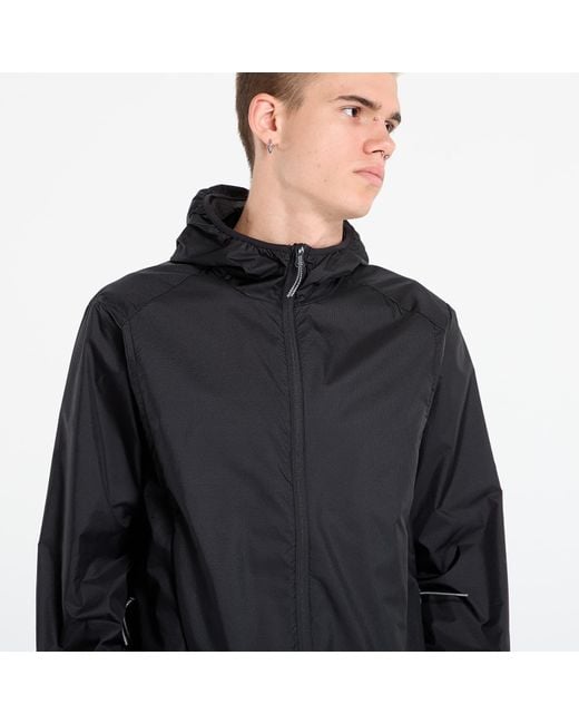 Roa Black Windbreaker Hue Packable Wind Jacket for men
