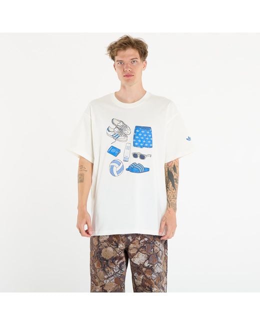 Adidas Originals Blue T-Shirt Adidas Stuff Tee for men