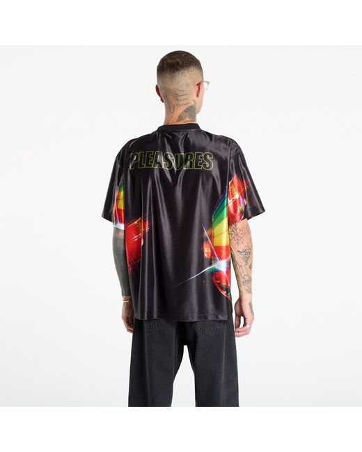 Pleasures Black T-Shirt Daft Club Sport Shirt for men