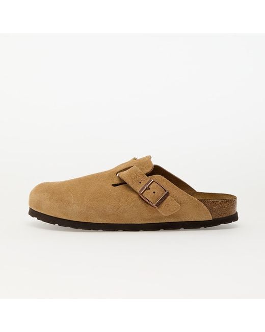 Birkenstock Sneakers Boston Suede Leather Eur in het Brown