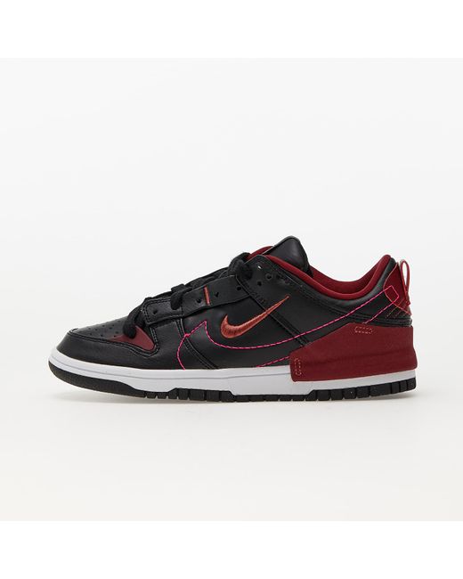 Nike W dunk low disrupt 2 black/ canyon rust-team red-hyper pink