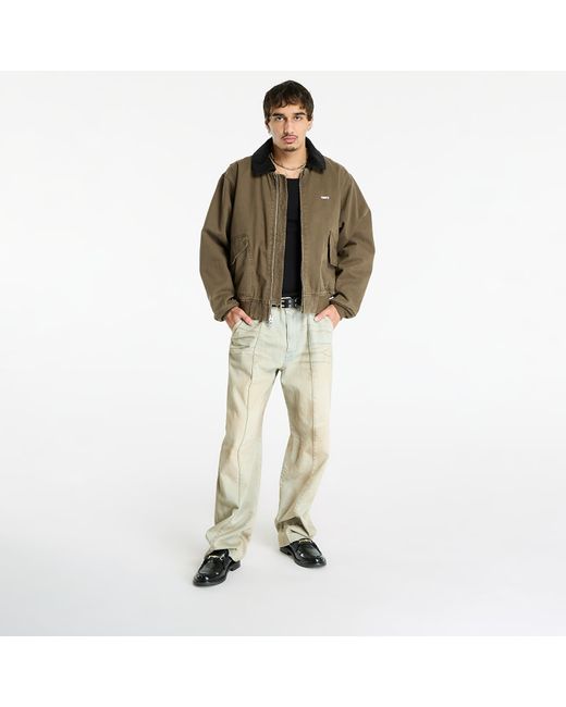 Obey Brown Jacket Obey Fade Wash Cwu Jacket for men