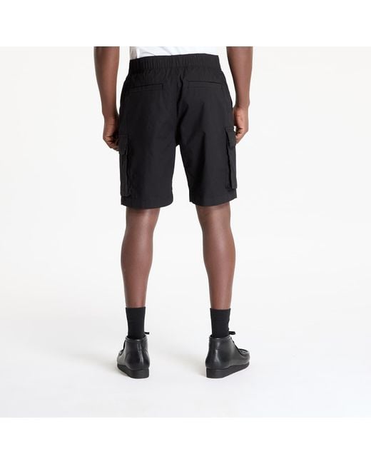 Calvin Klein Korte Broek Jeans Washed Cargo Short in het Black voor heren