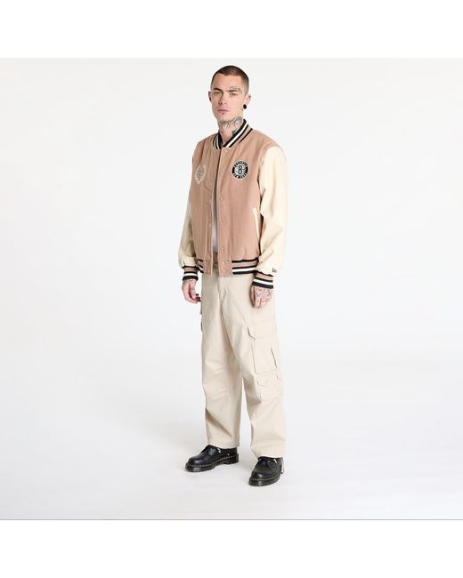 KTZ Pink Bomber Brooklyn Nets Nba Lifestyle Varsity Jacket