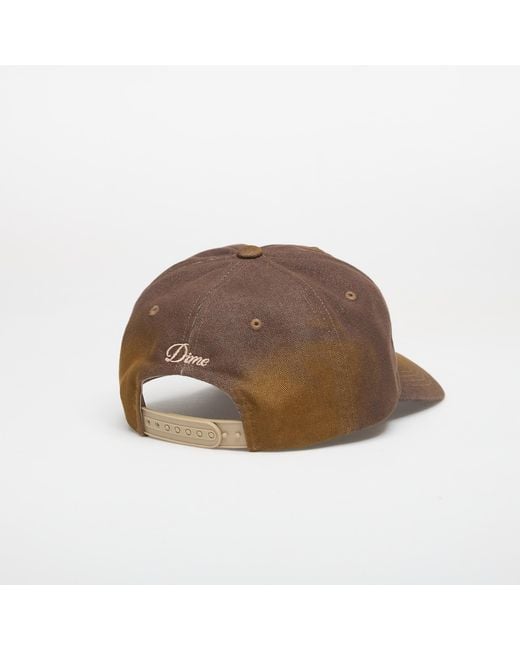 Dime Brown Cursive Denim Worker Cap