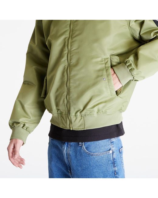Calvin Klein Jeans Bomber Jacket Dark Juniper in Green for Men | Lyst