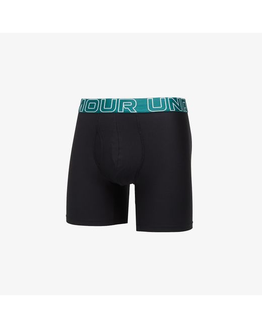 Under Armour Boxers Performance Tech Mesh Solid 6In 3-Pack in het Black voor heren