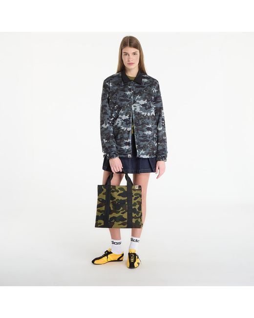 A Bathing Ape Black Jacket Bape Reversible Coach Jacket