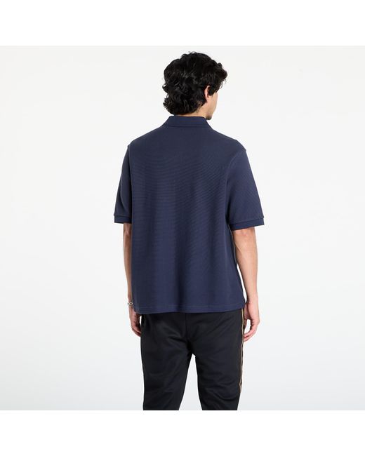 Fred Perry Blue T-Shirt Panelled Button Through Polo S for men