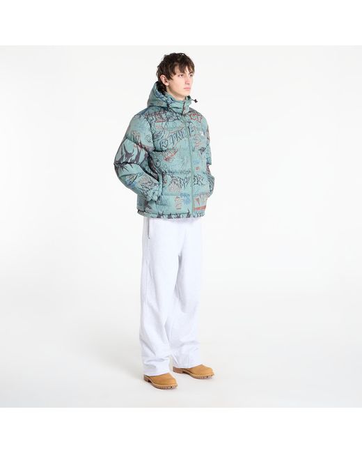 RIPNDIP Blue Jacket Marker Puffer Jacket/ Charcoal for men