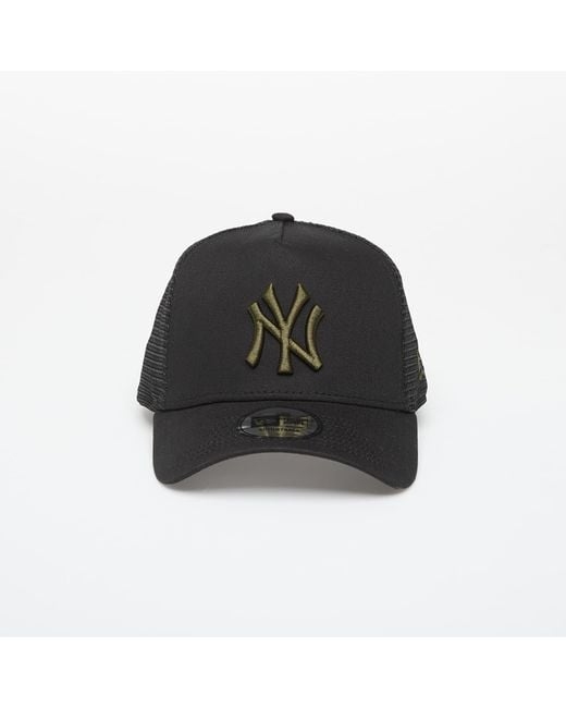 KTZ Black Mütze 9Forty Af Trucker Mlb League Essential Trucker New York Yankees/ Rifle