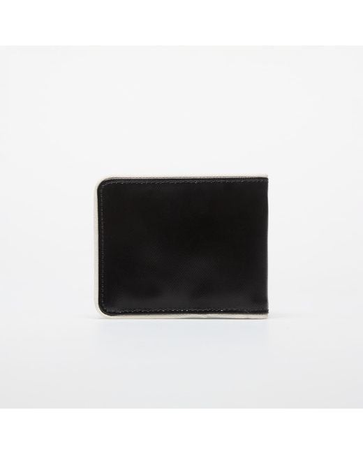 Fred Perry Black Wallet Coated Polyester Billfold Wall/ Ecru