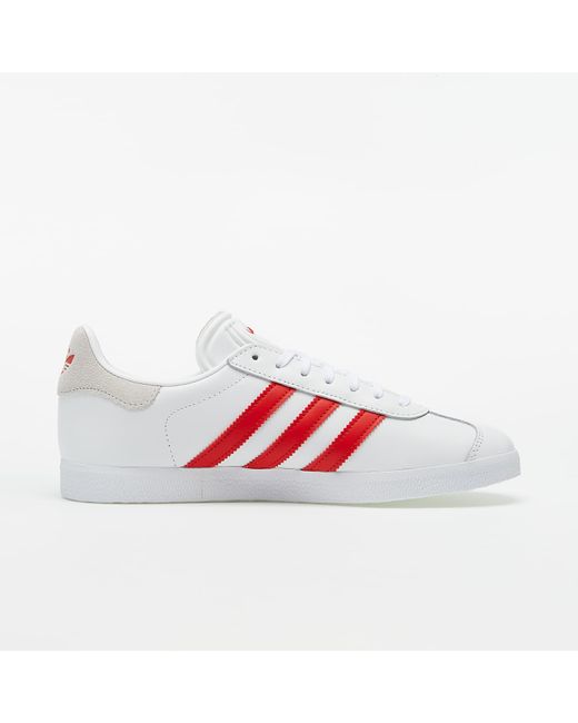 adidas gazelle red white