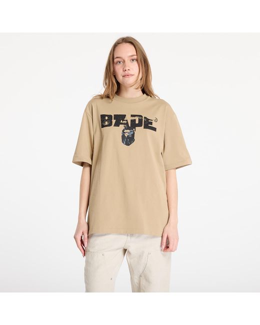 A Bathing Ape Natural T-Shirt Bape Army Relaxed Fit Tee for men
