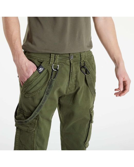 Alpha Industries Green Pants Utility Pants for men