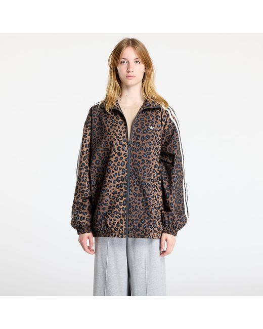 Adidas Originals Brown Windjacke Adidas Fb Oversized Track Top