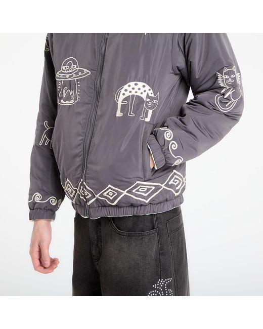 RIPNDIP Gray Jacket Blonded Reversible Jacket for men