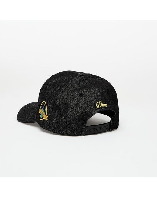 Dime Black Cap Cursive D Full Fit Cap