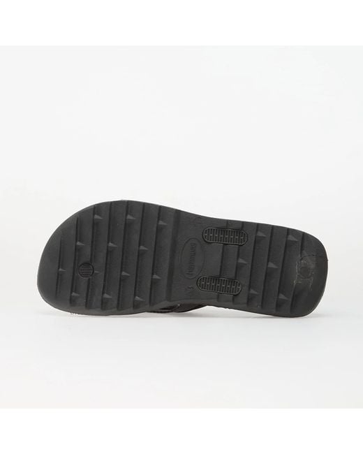 Havaianas Black Shoes Track Plus Graphite/ Graphite for men