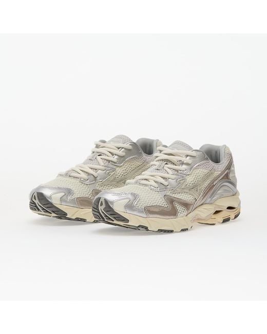 Mizuno White Sneakers Wave Rider 10 Snow/ Sand/ Nimbus Cloud Eur for men