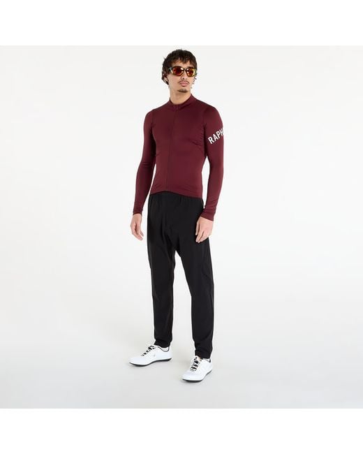 Rapha Jersey Pro Team Long Sleeve Midweight Jersey Port in het Red voor heren