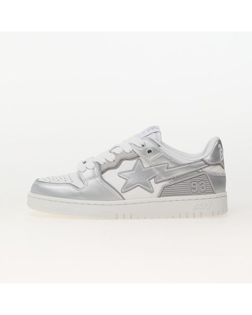 A Bathing Ape Metallic Sneakers Bape Sk8 Sta L
