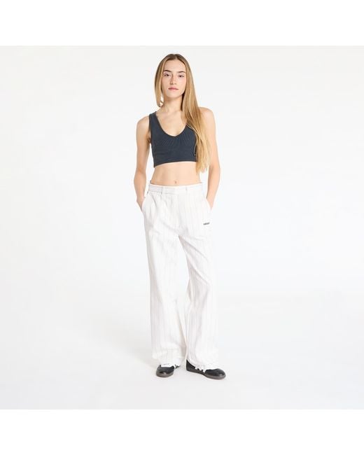 ボトムスその他 adidas Pinstripe Twill Loose Pants JJ3483 adidas Pinstripe Twill Loose Pants - White | Free Shipping