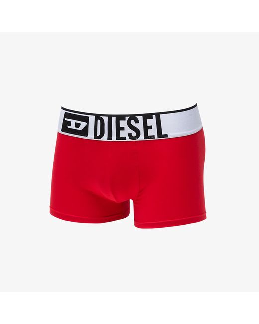 DIESEL Umbx-damienthreepack-xl Logo Boxer 3-pack White/ Red/ Black for men