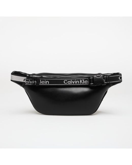 Calvin Klein Heuptas Bold Logo Webbing Waistbag in het Black